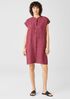 Washed Organic Linen Delave Shirtdress