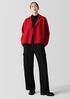 Lightweight Boiled Wool Motorcycle Jacket in Regenerative Wool