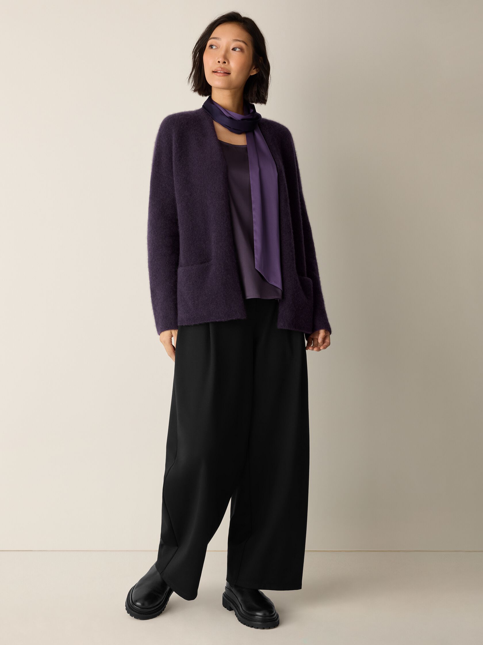 Cashmere Silk Boucle Bliss Cardigan