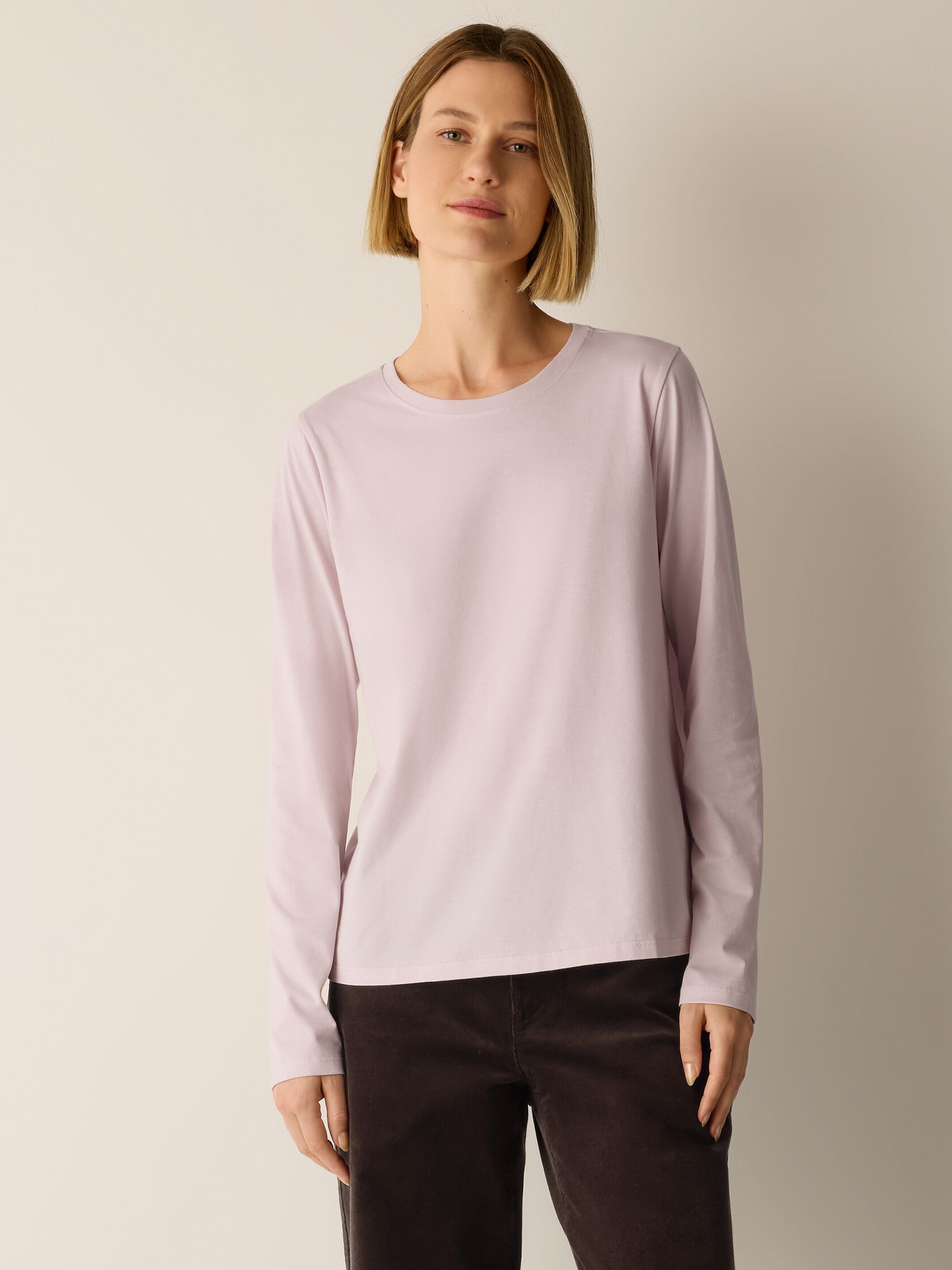 Organic Pima Cotton Jersey Long-Sleeve Tee