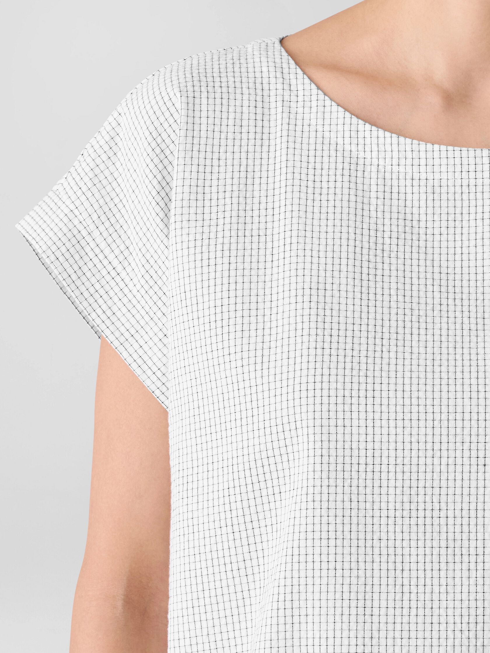 Organic Cotton Ripple Square Top