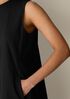 Organic Cotton Pucker Mock Neck Dress
