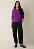 Organic Cotton Chenille Crew Neck Top