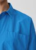 Washed Organic Cotton Poplin Classic Collar Long Shirt