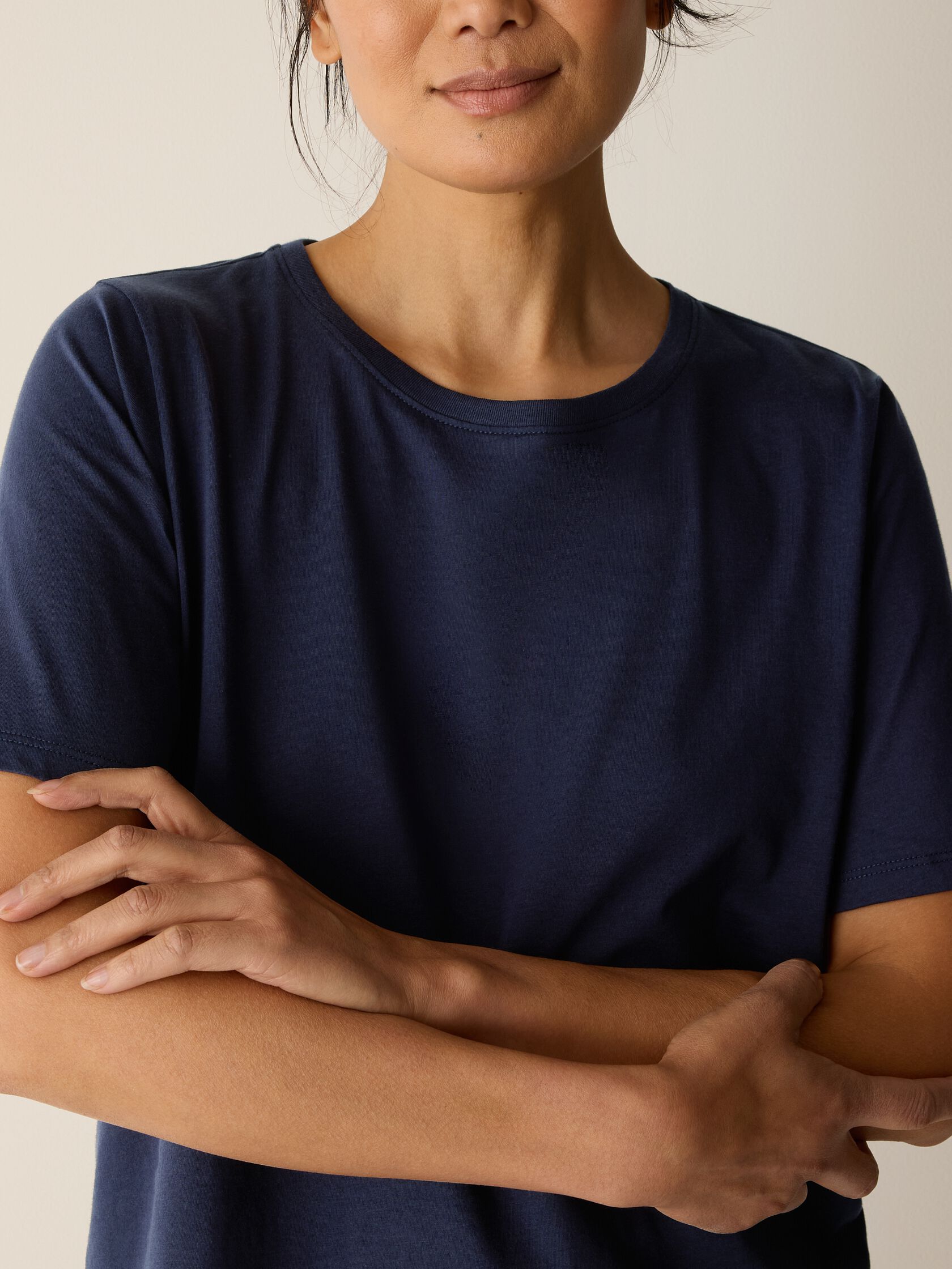 Organic Pima Cotton Jersey Round Neck Tee