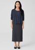 Washable Stretch Crepe Pencil Skirt