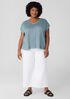 Organic Linen Jersey V-Neck Tee