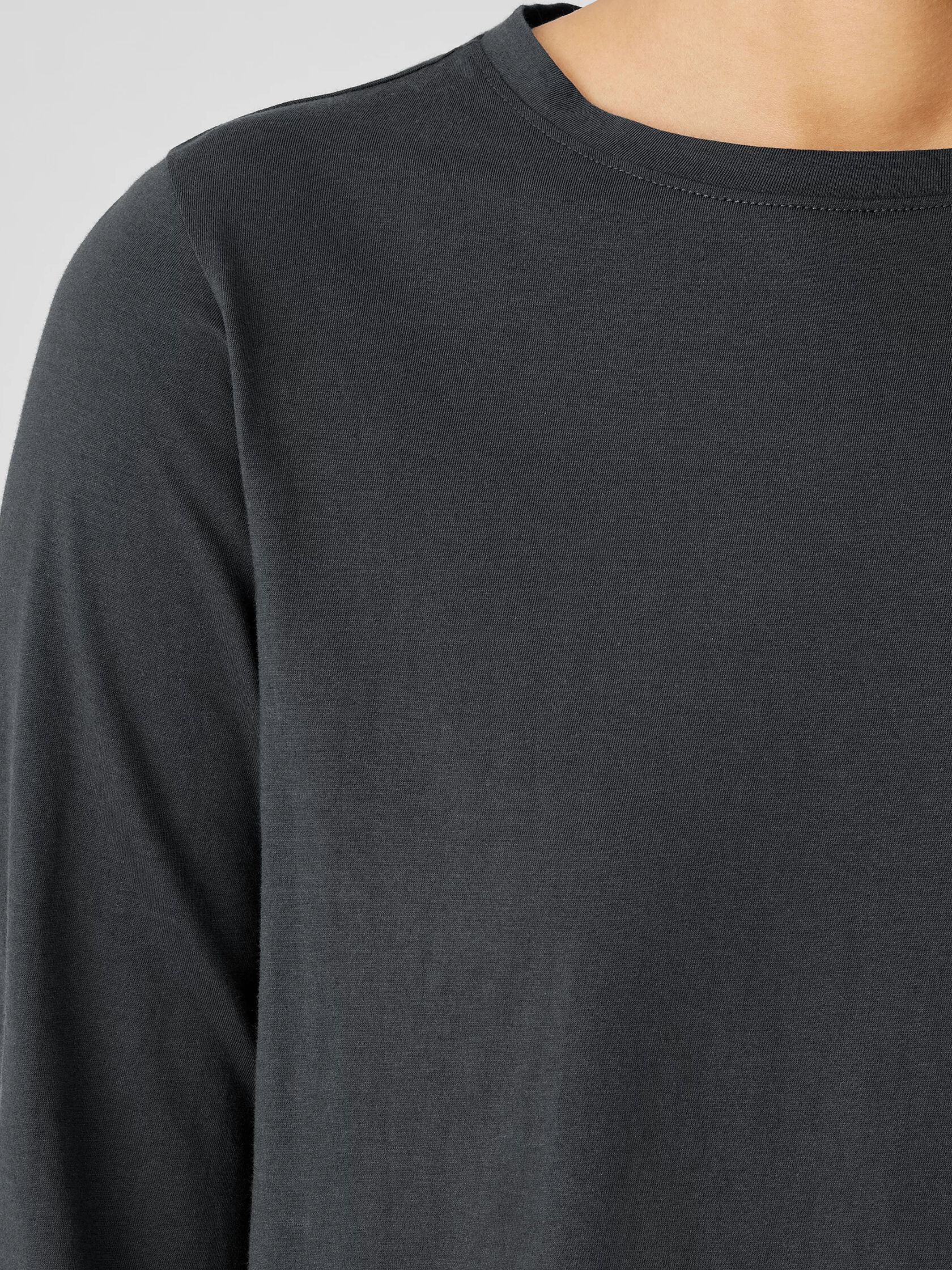 Organic Pima Cotton Jersey Long-Sleeve Tee