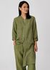 Washed Organic Linen Delave Long Shirt