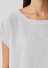 Organic Cotton Ripple Ballet Neck Top