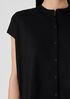 Fine Jersey Mandarin Collar Shirt