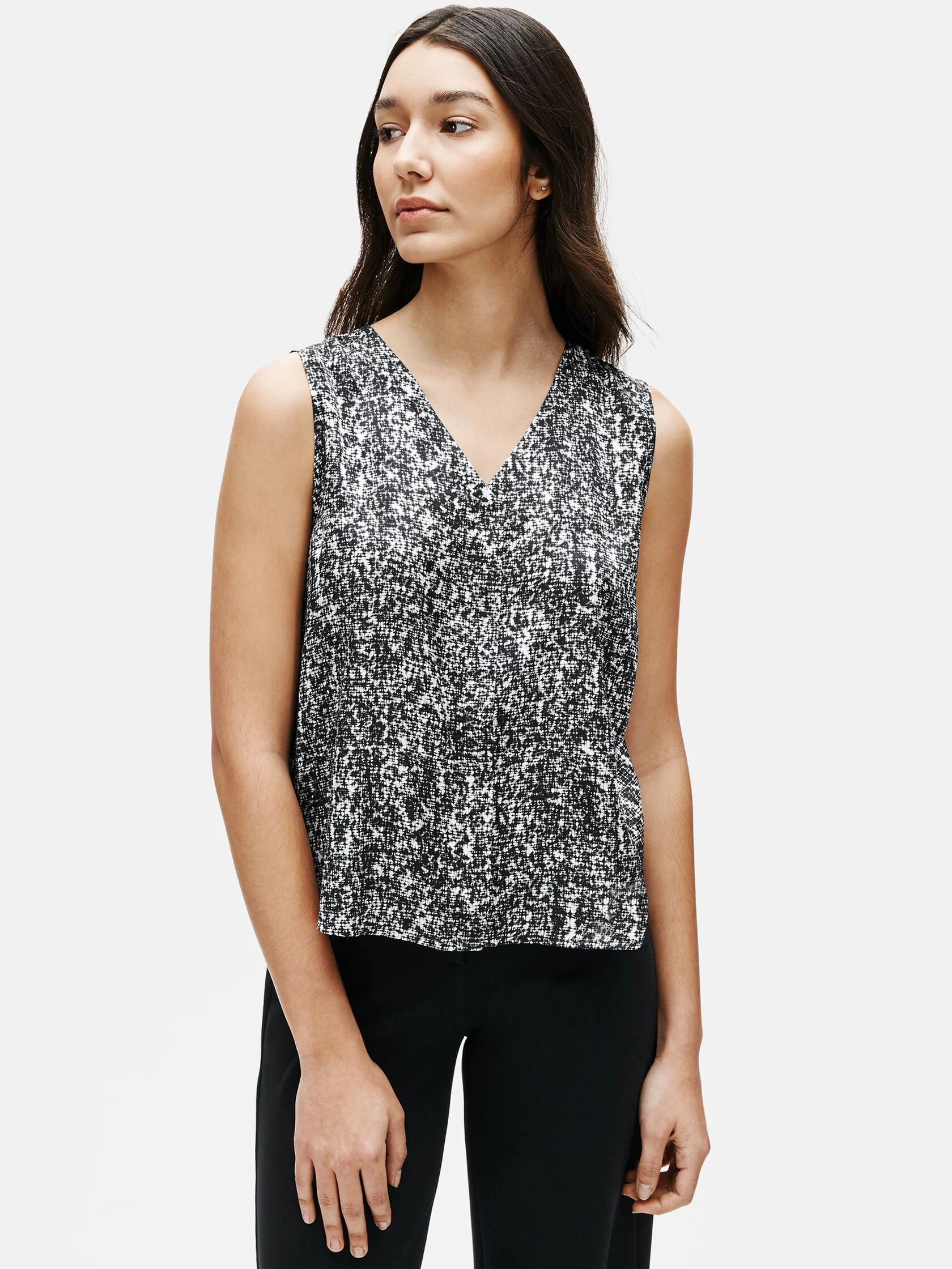 Prism Silk Organic Cotton V-Neck Top