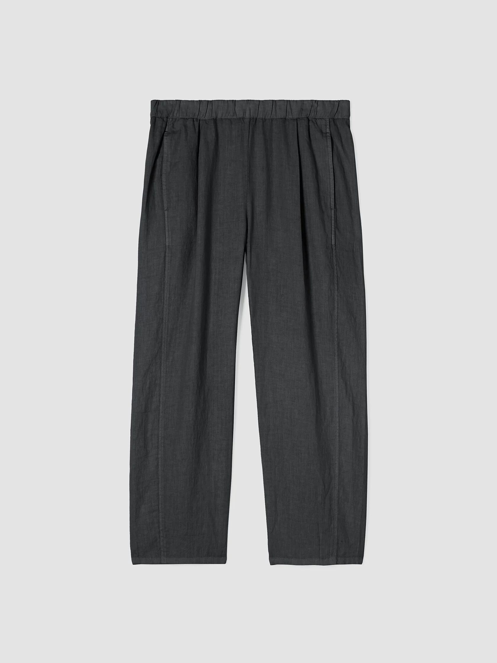 Garment-Dyed Organic Linen Lantern Pant