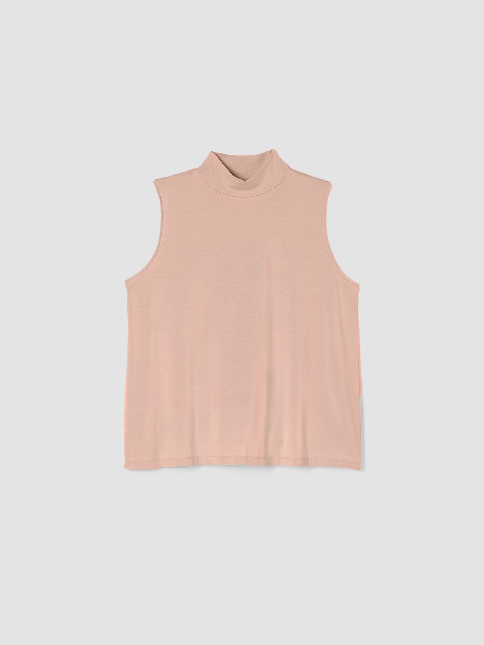 Fine Jersey Mock Neck Tank