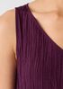 Crushed Silk V-Neck Dress