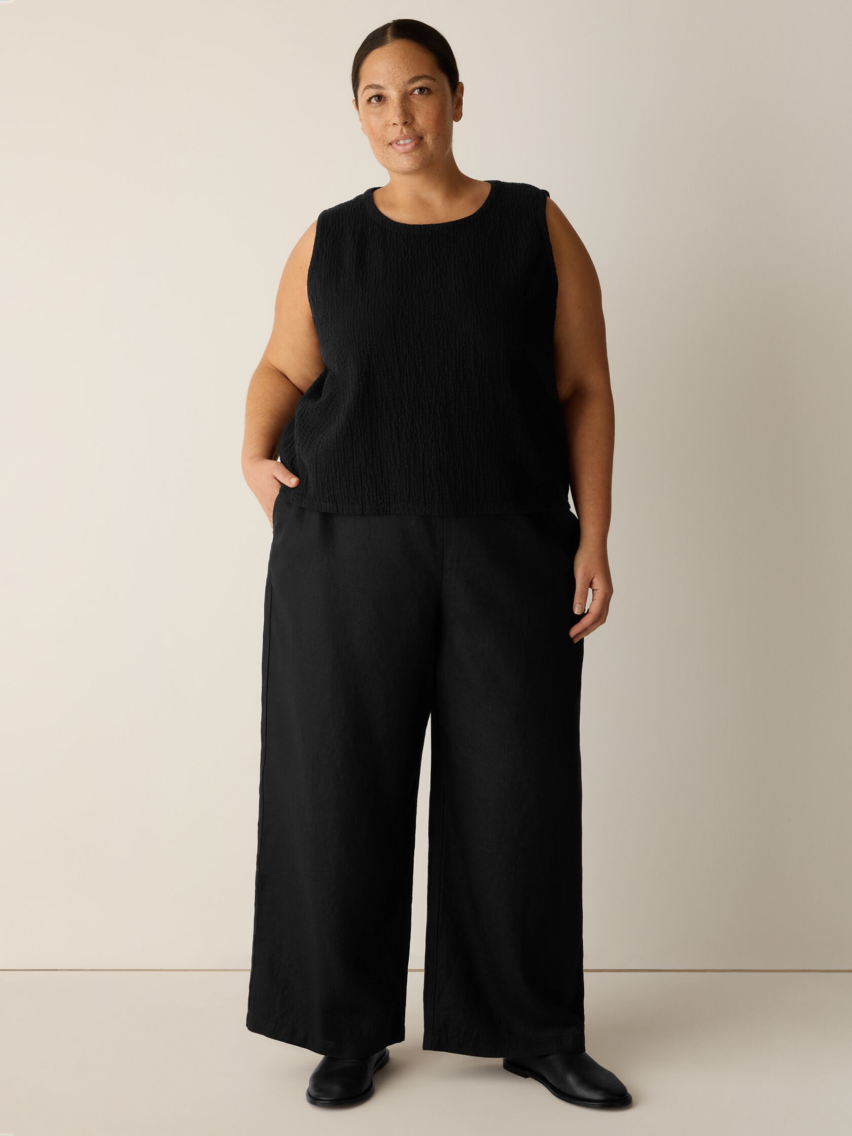 Organic Linen Wide-Leg Pant