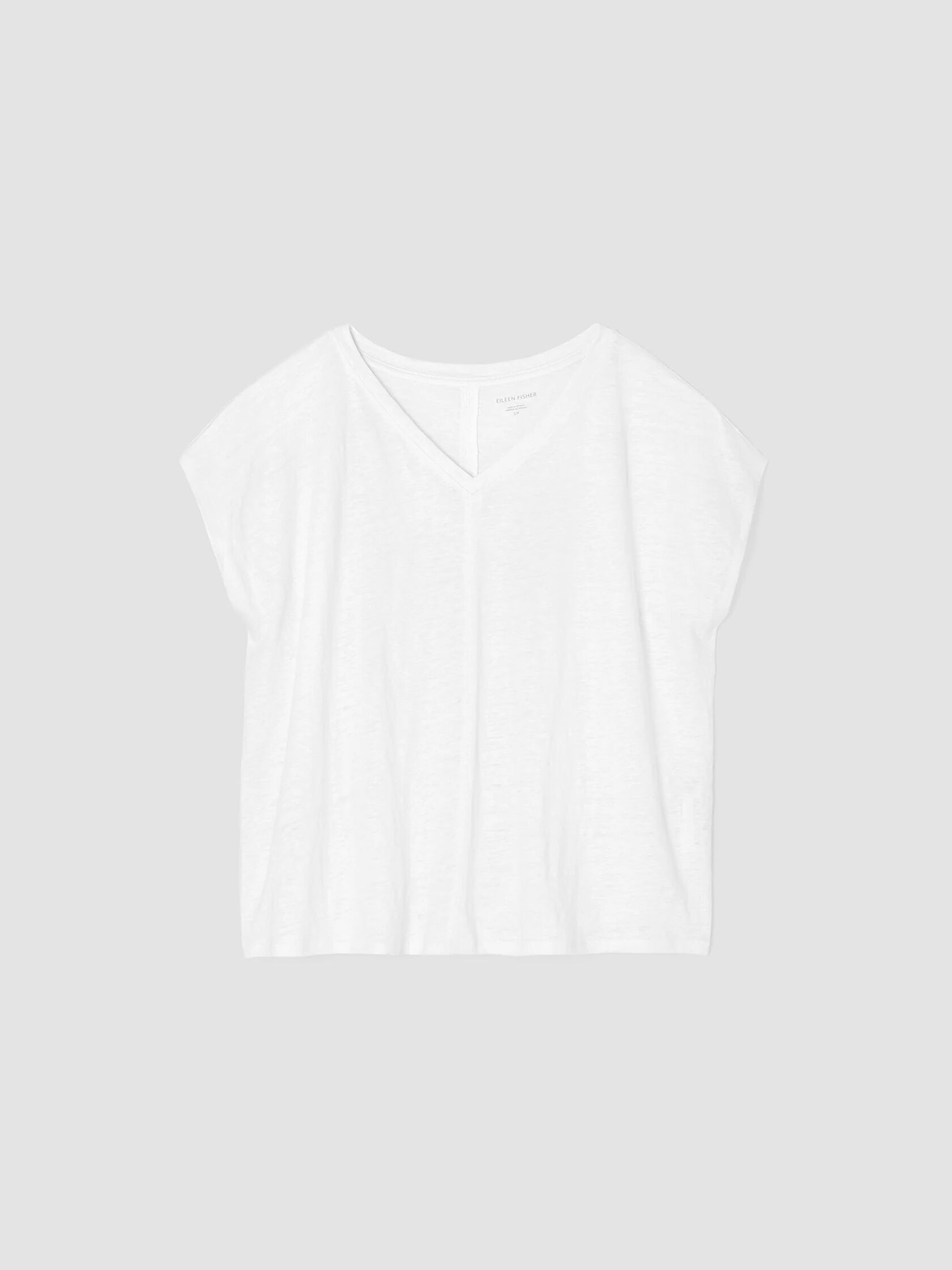 Organic Linen Jersey V-Neck Tee