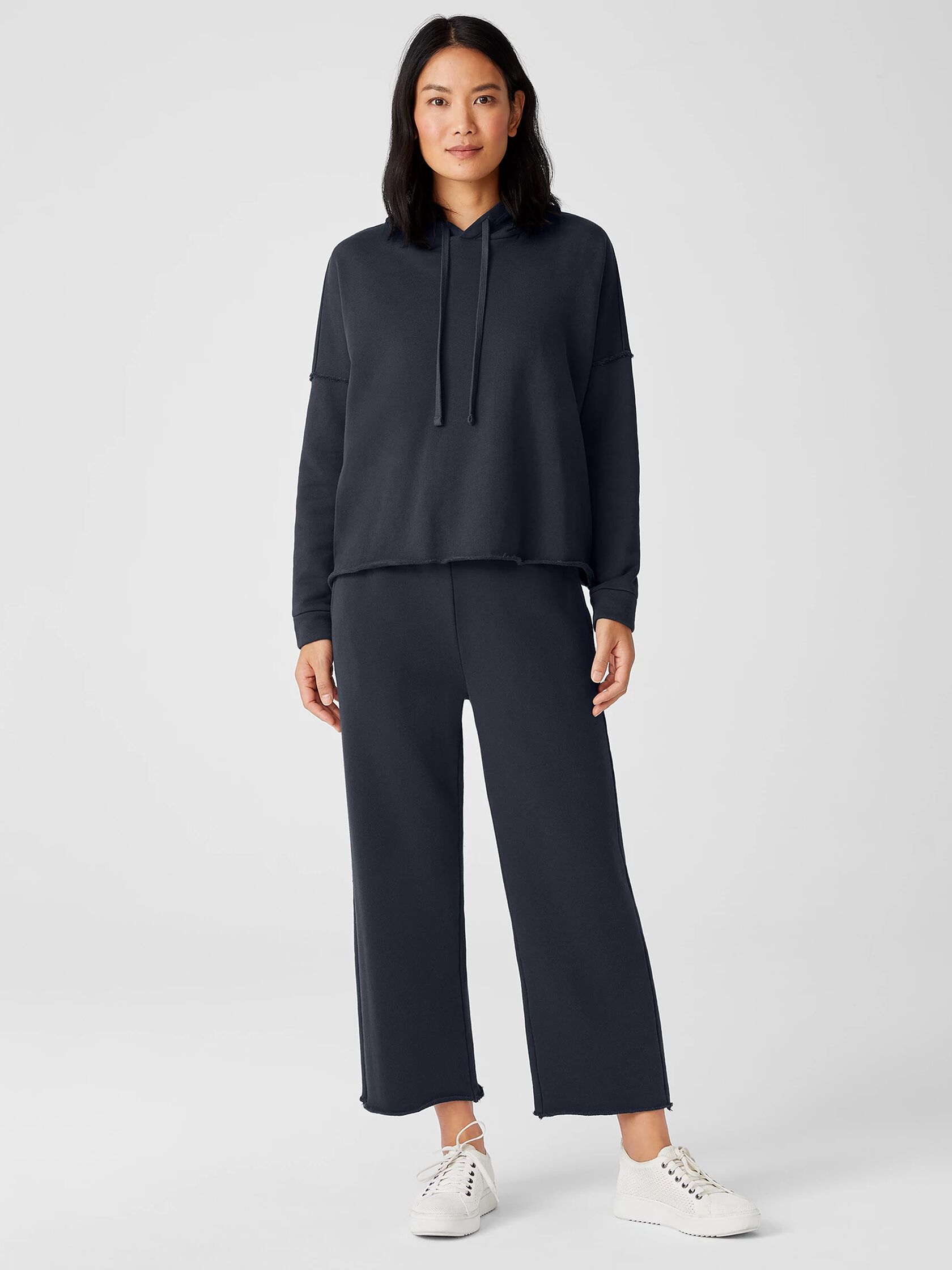 Organic Cotton French Terry Straight Pant