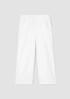 Cotton Blend Ponte Wide-Leg Pant