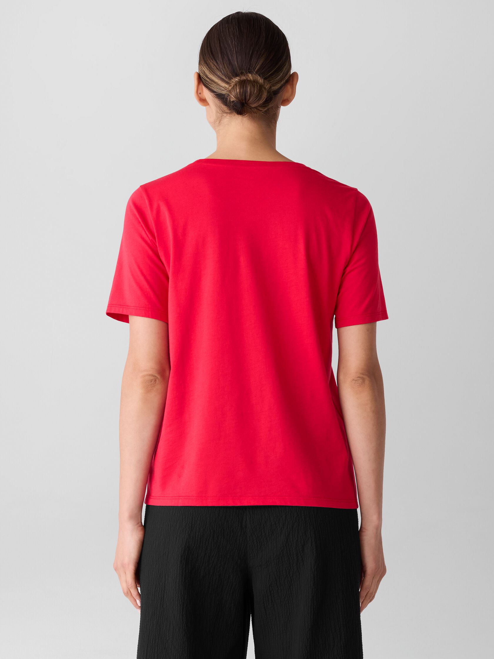 Organic Pima Cotton Jersey Round Neck Tee