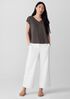 Organic Linen Jersey V-Neck Tee