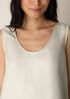 Silk Twill Curved V-Neck Tank