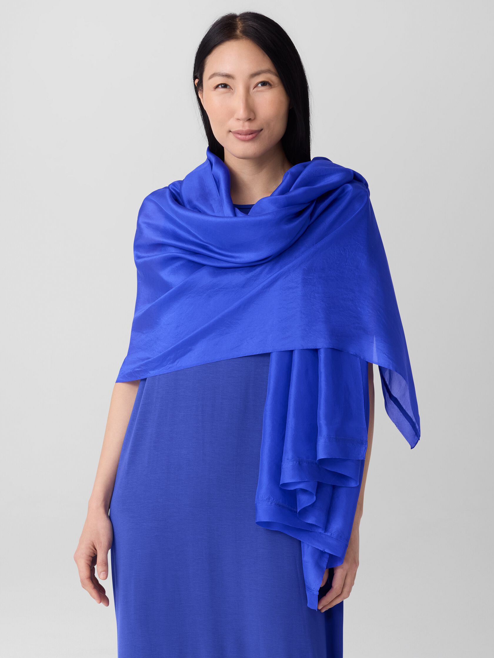 Washed Transitional Silk Parachute Scarf