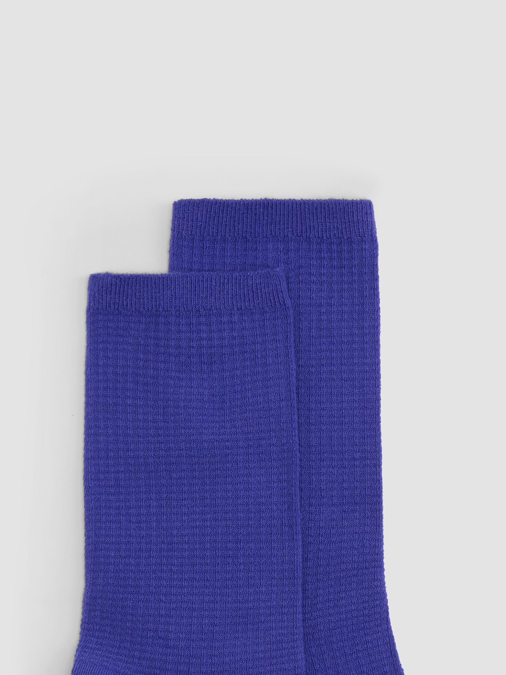 Cotton Waffle Crew Sock