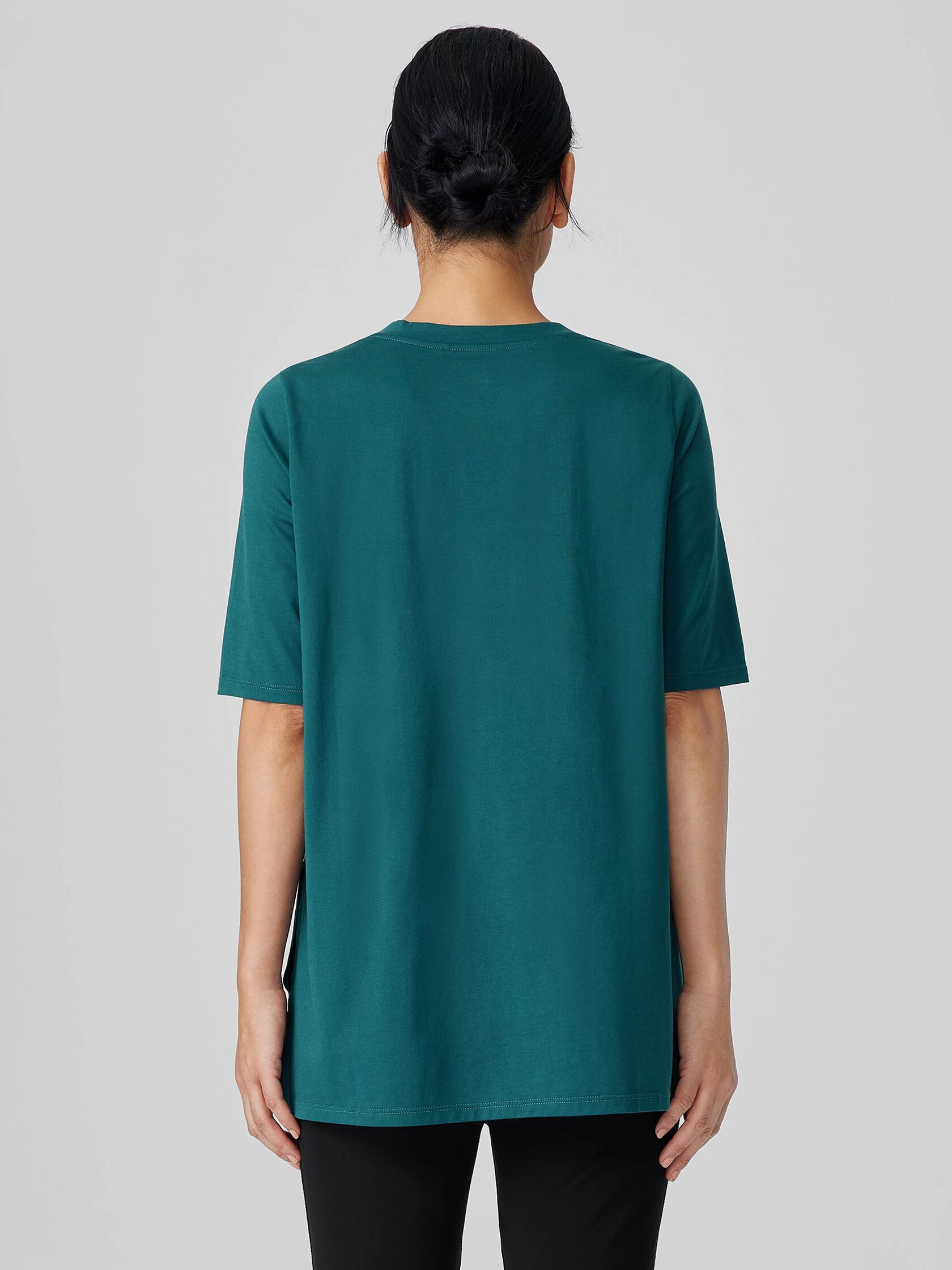 Organic Pima Cotton Jersey Long Tee