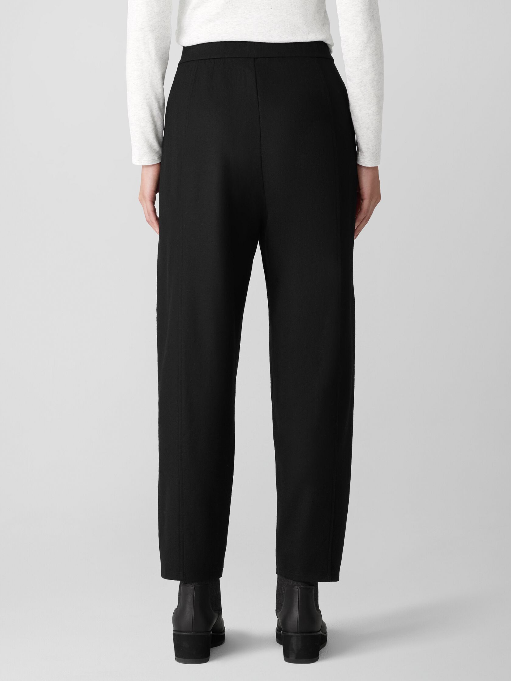 Felted Wool Jersey Lantern Pant in Regenerative Wool