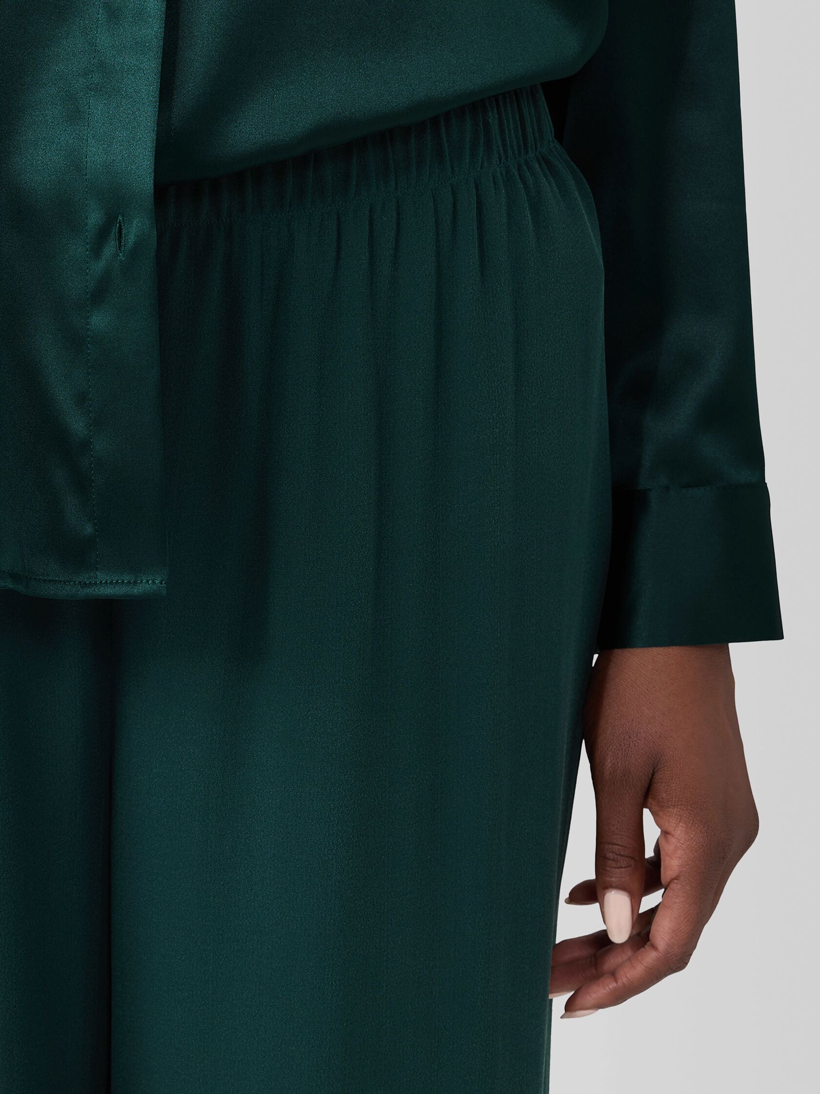 Silk Georgette Crepe Straight Pant