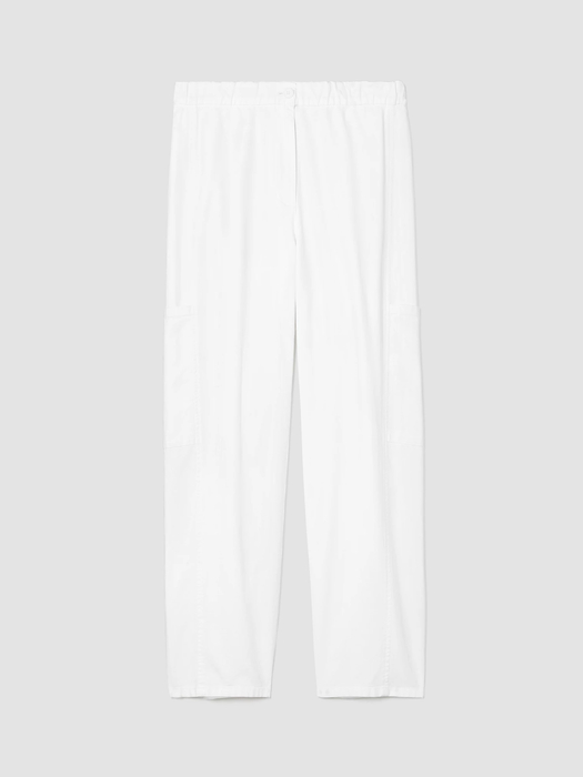 Cotton Hemp Stretch Lantern Pant