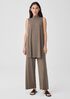 Stretch Jersey Knit Wide-Leg Pant