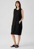 Washable Stretch Crepe Lantern Dress