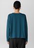 Cozy Brushed Terry Hug Round Neck Box-Top