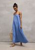 Striped Organic Cotton Gauze Cami Dress