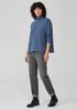 Peruvian Organic Cotton Boucle Turtleneck Box-Top