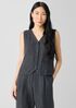 Washed Organic Linen Délavé Vest