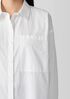 Washed Organic Cotton Poplin Classic Collar Long Shirt