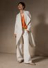 Light Cotton Nylon Drape Neck Coat