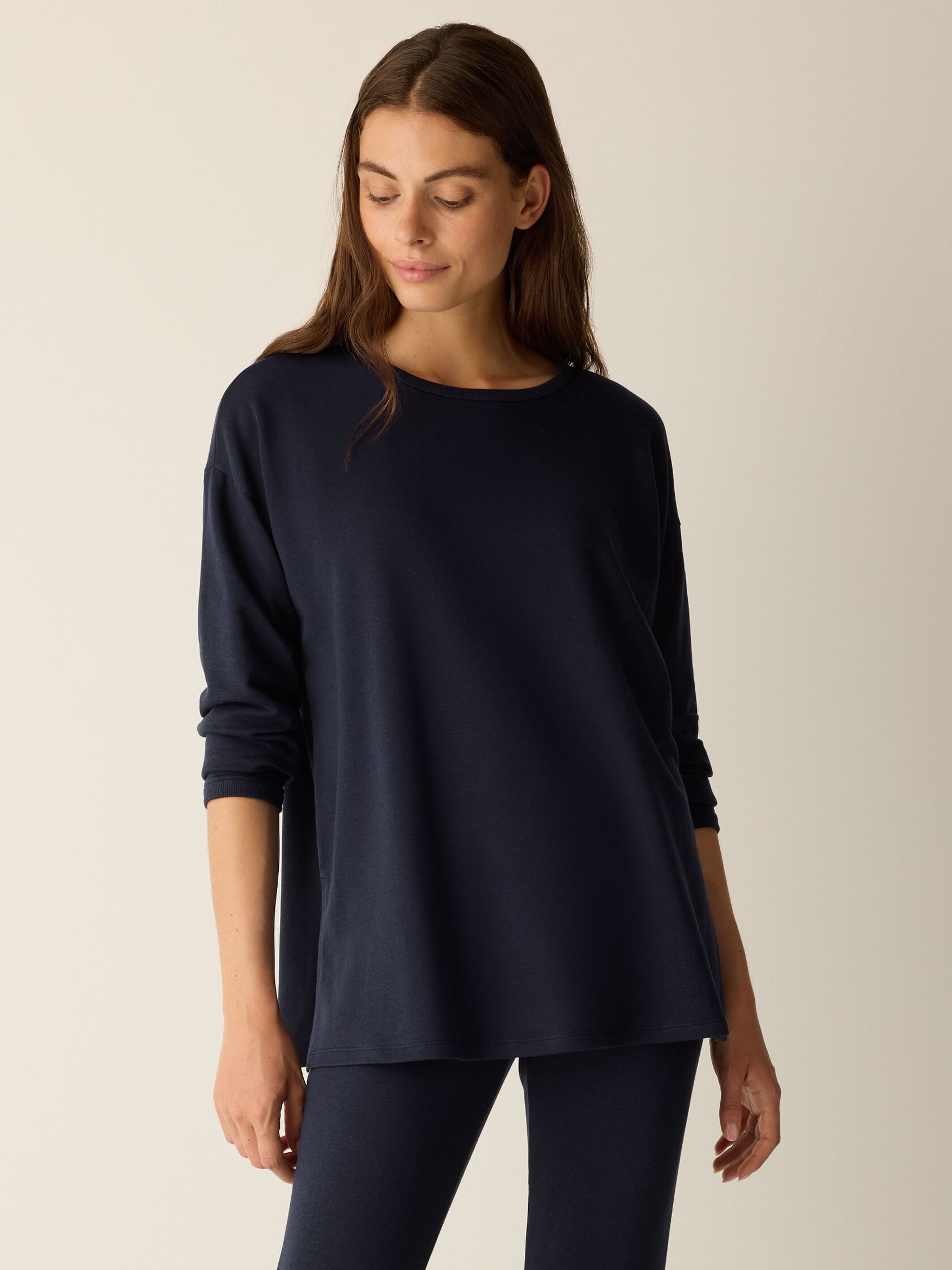 Cozy Brushed Terry Hug Long Box-Top
