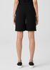Pima Cotton Stretch Jersey Flared Shorts