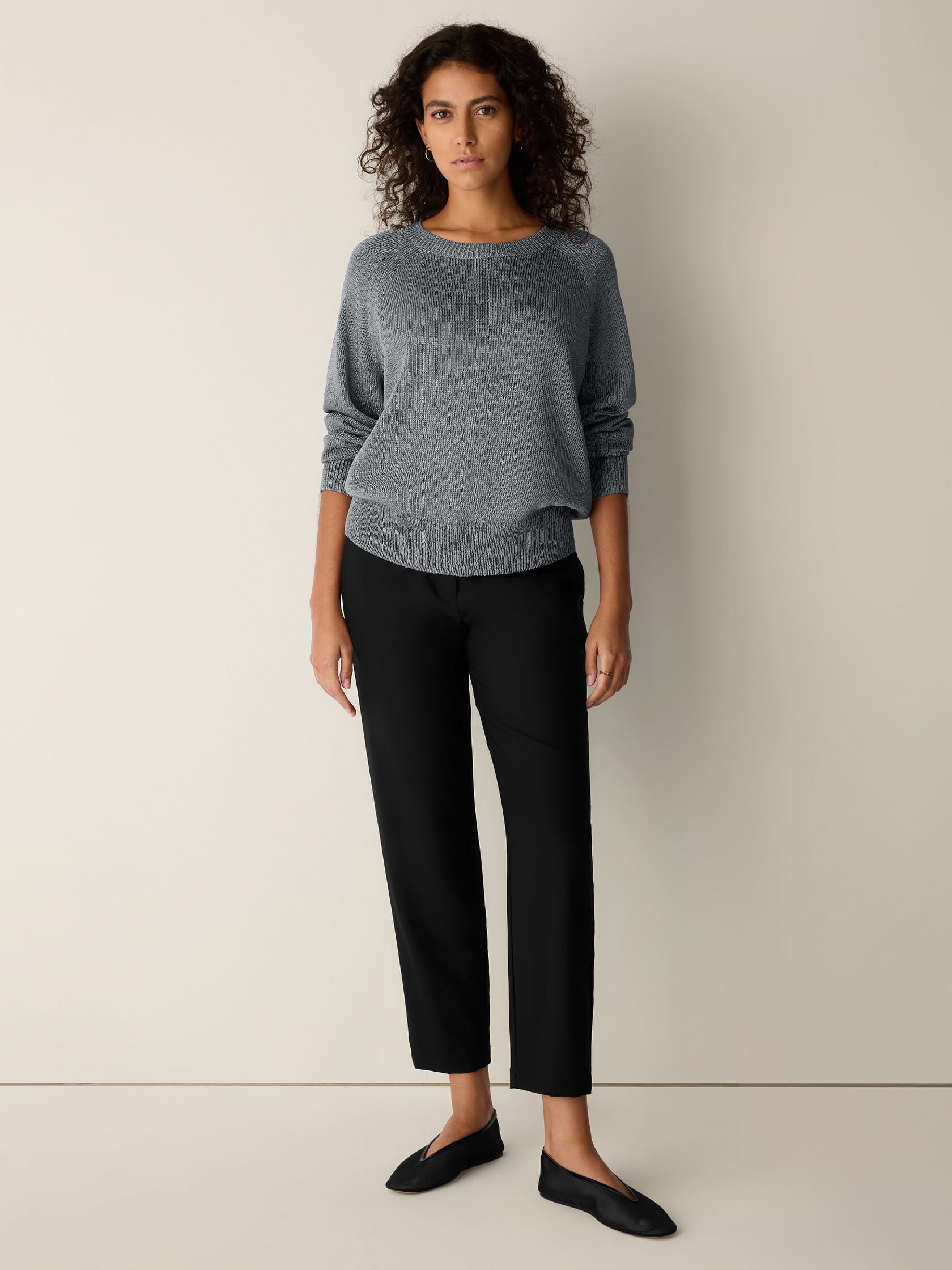 Sleek Viscose Wedge Sweater