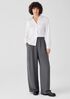 Silk Double Crepe Wide-Leg Pant