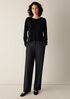 Superfine Merino Crew Neck Top in Regenerative Wool