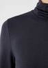 Fine Jersey Scrunch Neck Top