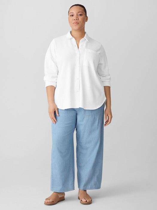 Lightweight Organic Cotton Terry Classic Collar Shirt