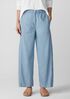 Airy Organic Cotton Twill Wide-Leg Pant