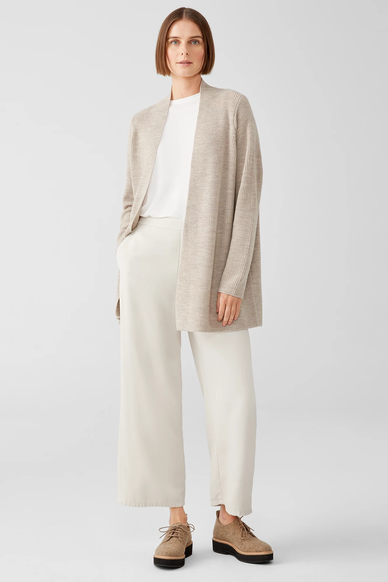 Ribbed Organic Pima Cotton Blend Top | EILEEN FISHER