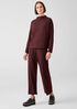 Stretch Jersey Knit Straight Pant